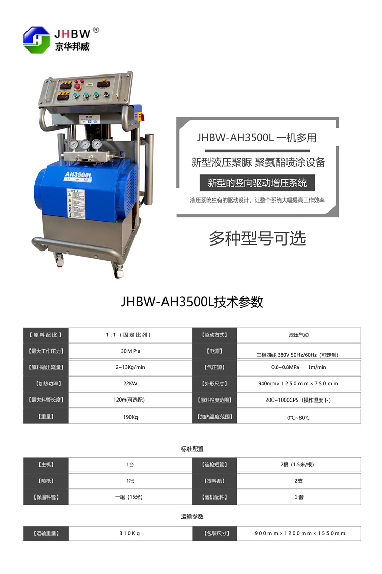 聚氨酯高壓噴涂機(jī)的用途有哪些